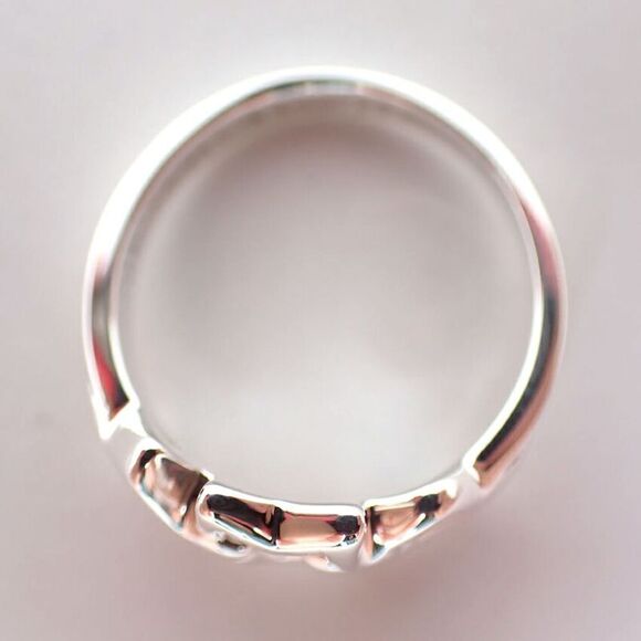 Tiffany & Co 925 Triple Star Ring No 9 j111-85 - Picture 6 of 9